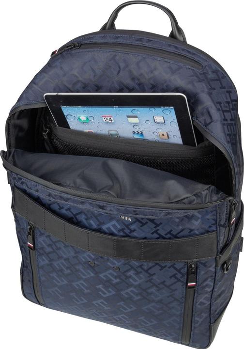 Actual product image Tommy Hilfiger Laptop Backpack TH Elevated 1985 Backpack Monogram SP23