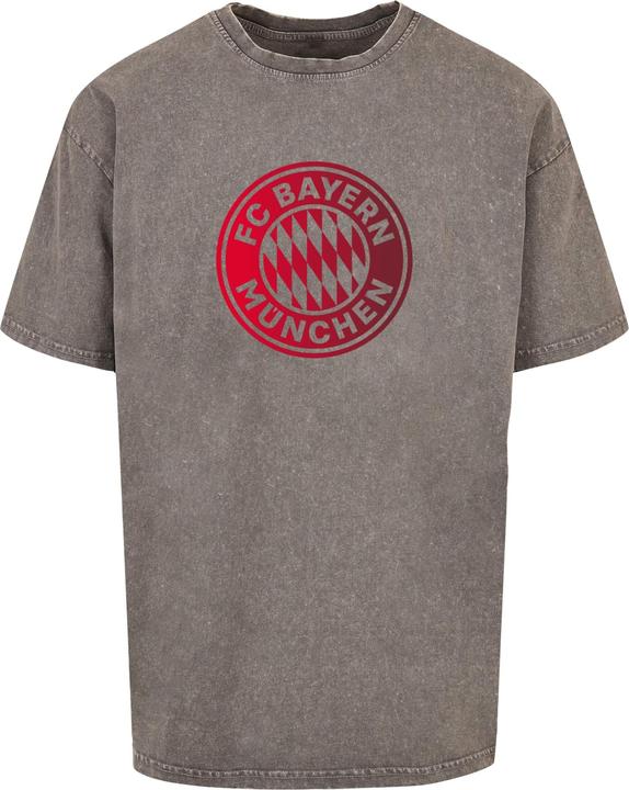 Produktbild FC Bayern München Logo GR Acid Washed Heavy Oversize Tee - 116965 (M)