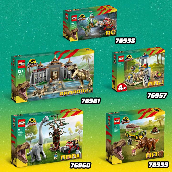 Actual product image LEGO Attack of the T. rex and the raptor on the visitor centre (76961, LEGO Jurassic World)