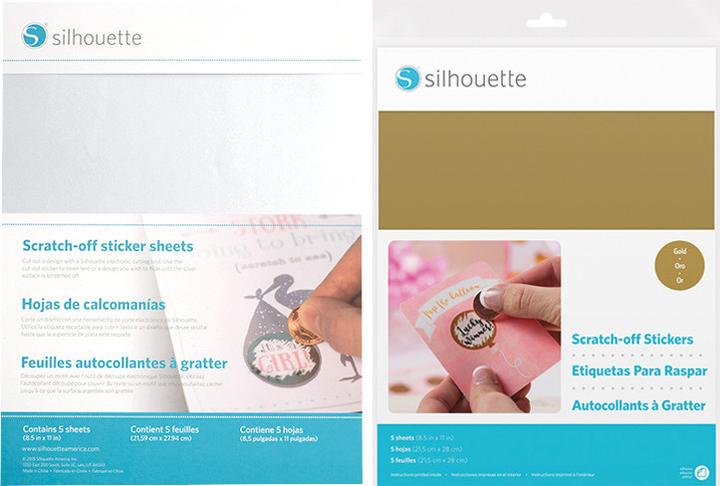 Produktbild Silhouette Aufkratz Papiersticker
