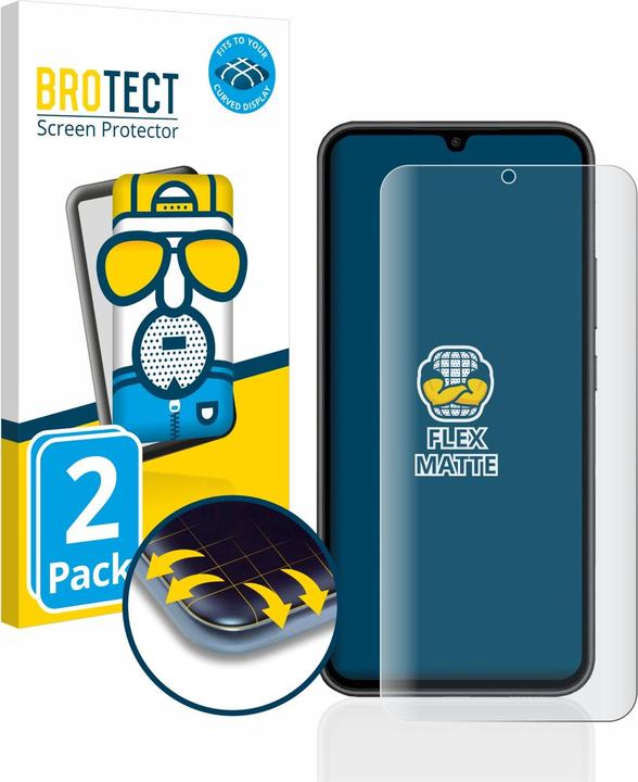 Actual product image BROTECT Full-Cover Protector Matte (2 Piece, Samsung Galaxy A34 5G)