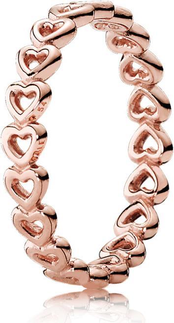 Produktbild Pandora Gereihte Herzen Ring (48)
