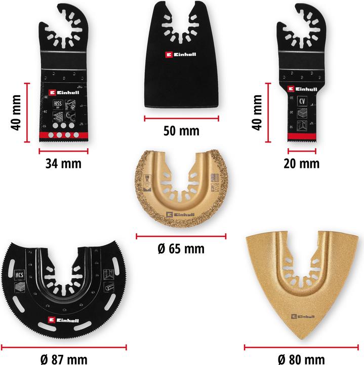 Produktbild Einhell Multi-Tool-Set, 708106, 6-teilig