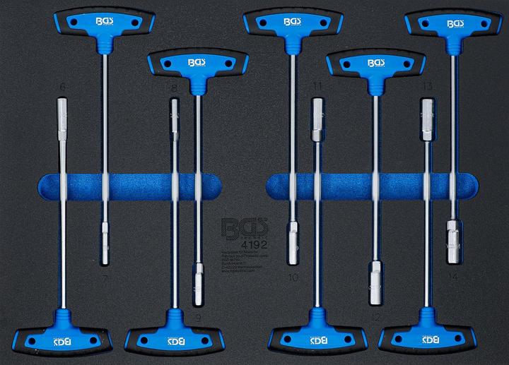 Actual product image BGS Tool Tray 3/3: T-Handle Socket Set | 9 pcs.