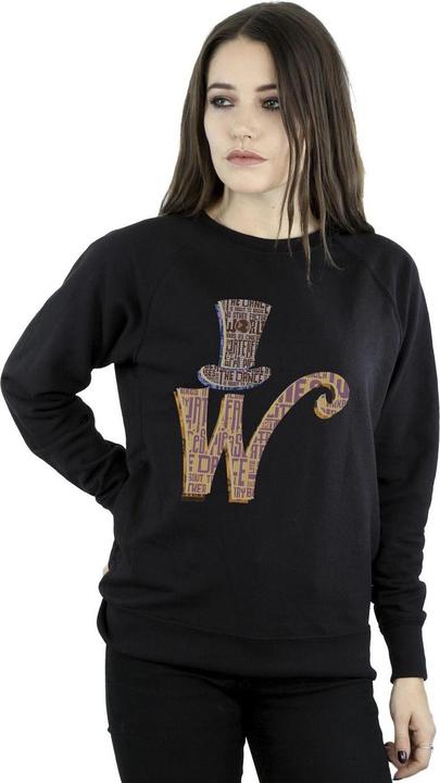 Immagine prodotto Willy Wonka & the Chocolate Factory W Logo Hat Felpa Donna (M)