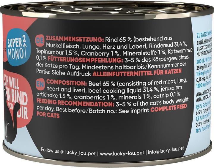 Produktbild Lucky Lou Katzen-Nassfutter (Adult, 1 Stk., 252 g)