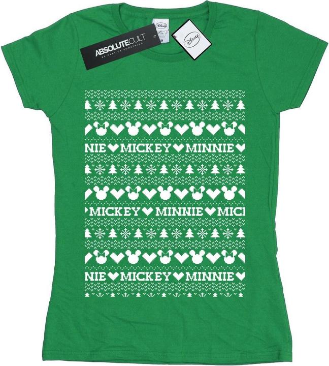 Produktbild Disney Mickey And Minnie Christmas Fair Isle TShirt (L)