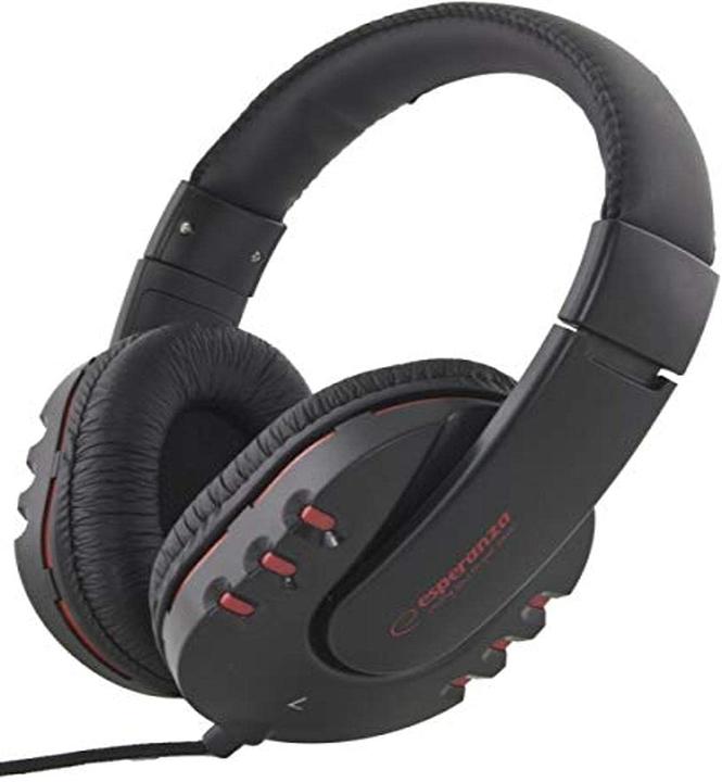 Image du produit Esperanza EH142K casque/écouteurs bandeau noir, rouge (NC, Filaire)