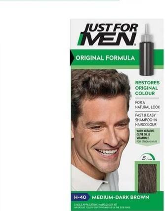 Just For Men H40 Medium Dark Brown Hair Color 60ml (60 ml)