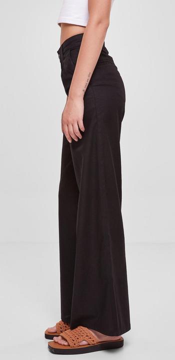 Actual product image Urban Classics Ladies High Linen Mixed Wide Leg Pants (28)