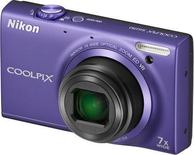 Nikon Coolpix S6150, 16MP, 7x Zoom, HD, Touch LCD, Purple (1/2,3'')