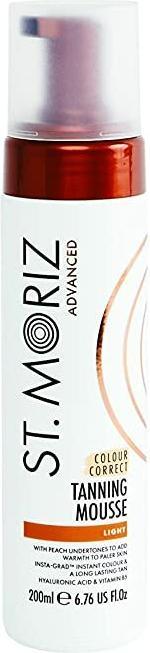 St. Moriz St Moriz Advanced Colour Correcting Tanning Mousse Light (Selbstbräunungsschaum, 200 ml)
