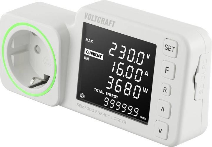 Voltcraft SEM5000 Energiekosten-Messgerät Kostenprognose Alarmfunktion Stromtarif