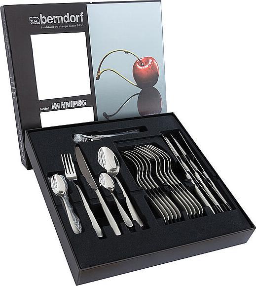 Produktbild Berndorf Tafelbesteck 30 tlg. WINNIPEG Nicro poliert sandgestrahlt (30 Stück, Besteck Set)