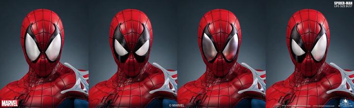 Actual product image Queen Studios Marvel Comics "Spider-Man Black" 1/1 Lifesize Bust
