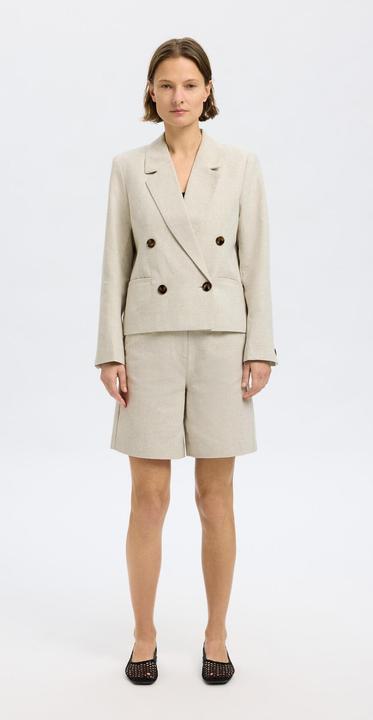 Produktbild Selected Femme Cropped Blazer aus Leinengemisch (34)