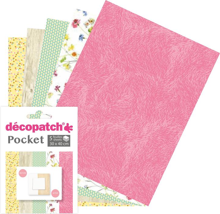 Produktbild Décopatch Decopatch-Papier Nr. 18, 5 Blatt (20 g/m², 5 x)