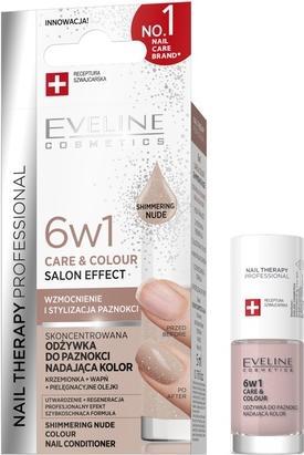 Image du produit Eveline Nail Therapy 6w1 Care & Colour skoncentrowana odżywka do paznokci Shimmering Nude 5ml (5 ml)