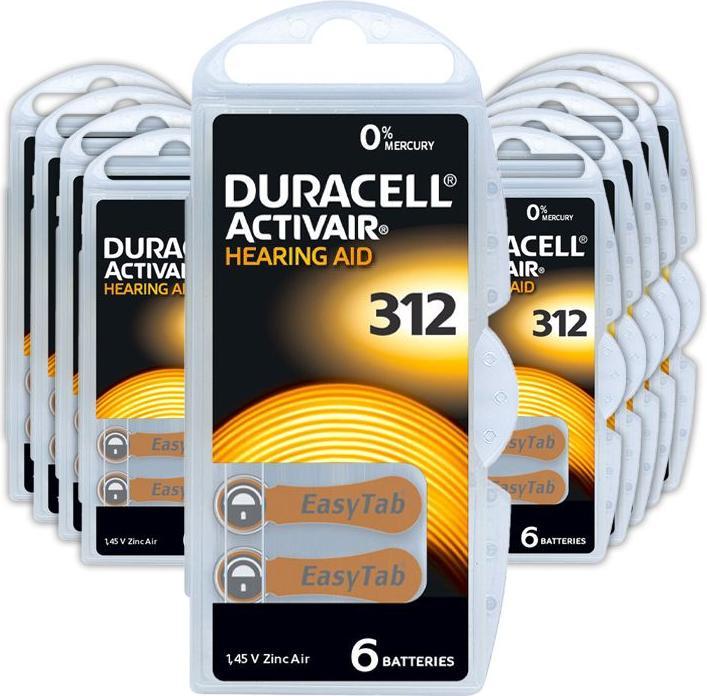 Image du produit Duracell Activair 312 (60 pcs, A312, 185 mAh)