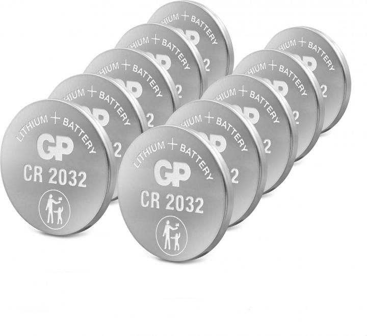 Productafbeelding GP Batteries Knoopcel lithium CR2032, 10st. (10 Pcs., CR2032, 220 mAh)