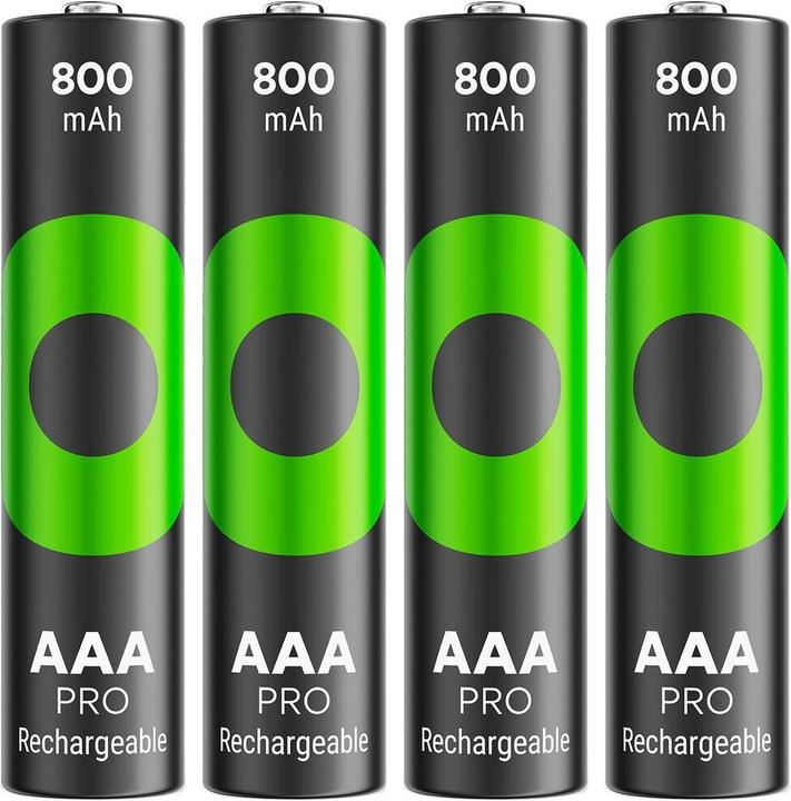 Produktbild GP Batteries GP Nab??jec?? bat. ReCyko Pro AAA (HR03) - 4ks (4 Stk., AAA, 800 mAh)