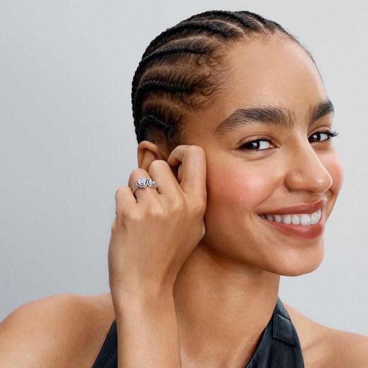 Produktbild Pandora Funkelnder Strahlenkranz Herz Ring (58, 925 Silber)
