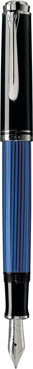 Image du produit Pelikan Stylo Plume M405 Noir-Bleu B Etui (Argent, Bleu, Noir, 1 x)