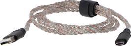 Produktbild Ansmann USB-A / USB-C Kabel mit LED Beleuchtung 100cm 1700-0158 (1 m, USB 3.0)