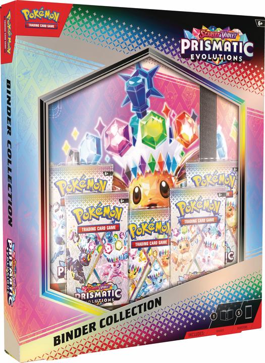 Immagine prodotto Pokémon Collezione di raccoglitori Prismatic Evolutions (Inglese, Pacchetto Booster)
