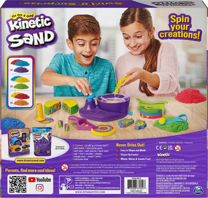 Image du produit Spin Master Kinetic Sand Swirl n' Surprise