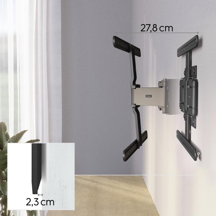 Actual product image Hama Ultraslim (Wall, 90", 50 kg)