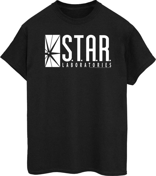 Actual product image Womens/Ladies The Flash STAR Labs Cotton Boyfriend T-Shirt (3XL)