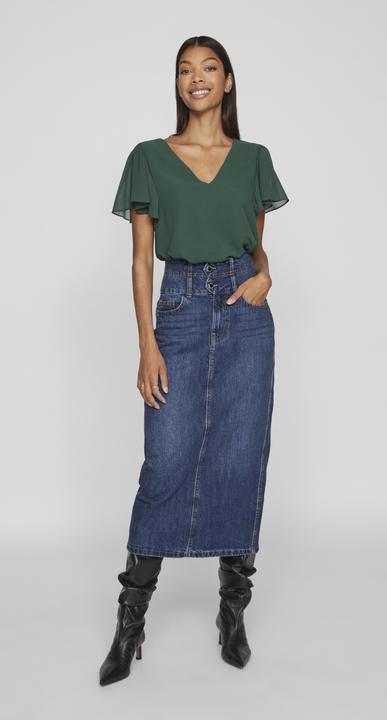 Actual product image Vila Short-sleeved top with V-neck (36)
