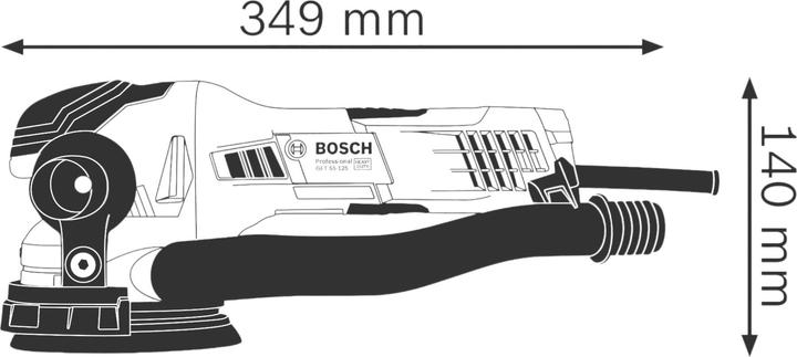 Actual product image Bosch Professional GET 55-125 (Eccentric grinder, 550 W)