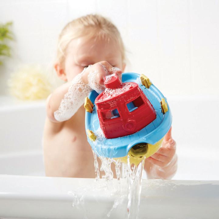 Produktbild Green Toys Tugboat - Rot / Blau