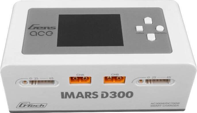Immagine prodotto Gens Ace Caricabatterie RC IMARS D300 G-Tech Channel AC/DC 300W/700W UE Bianco