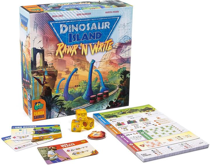 Actual product image Catch up games Dinosaur Island Rawr 'n Write
