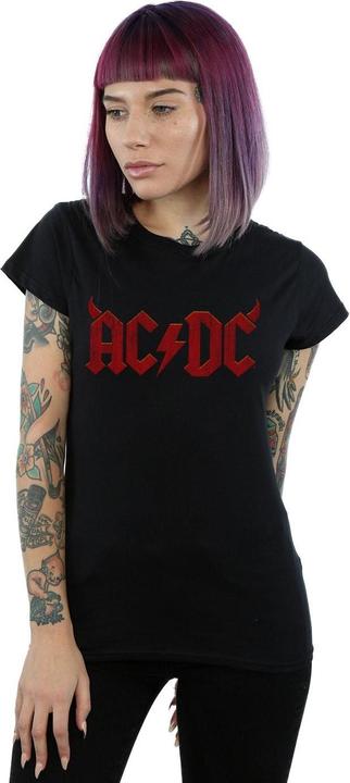 Immagine prodotto AC/DC T-shirt in cotone con logo Horns Femme/Femme (XL)