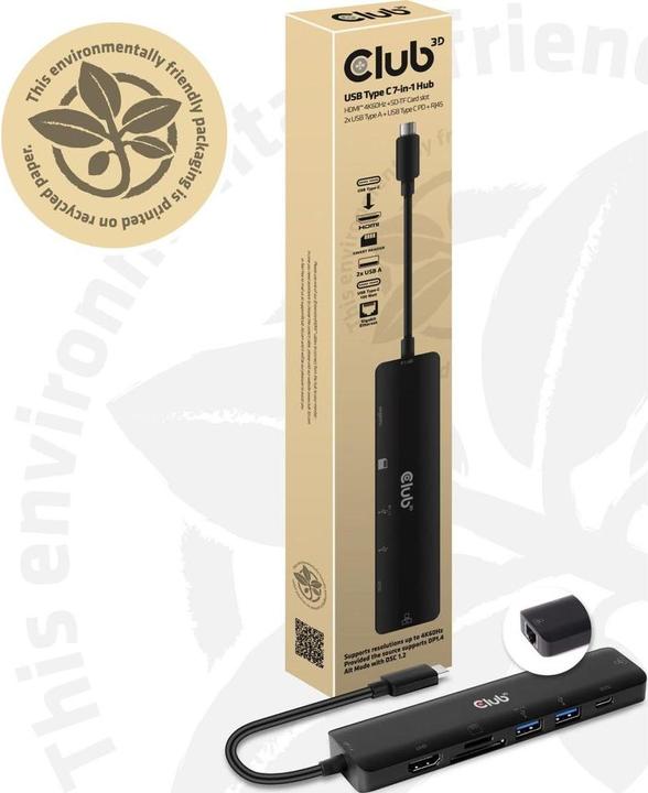 Produktbild Club 3D CSV-1592 (USB-C, 2 Ports)