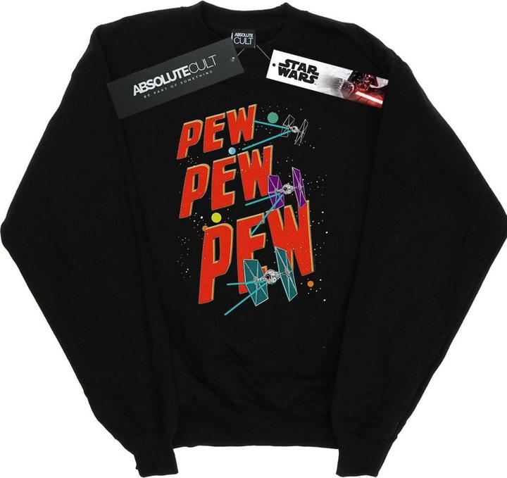 Actual product image Star Wars Mens Tie Fighters Pew Pew Sweatshirt (L)