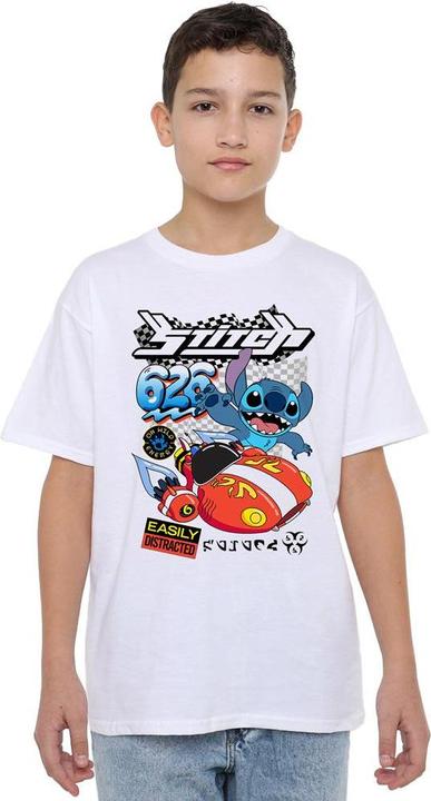Actual product image Lilo & Stitch Childrens/Kids 626 Racing T-Shirt (116)