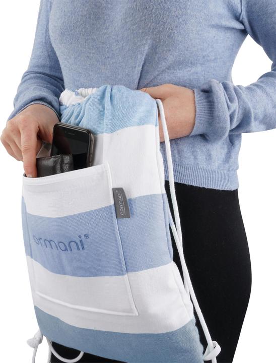 Produktbild Normani Badehandtuch mit Rucksackfunktion (90 x 170 cm)