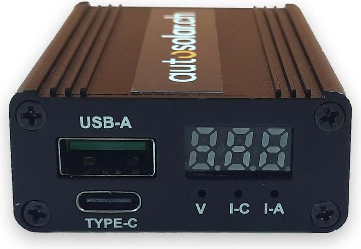 Actual product image Autosolar DC converter with 2 USB ports