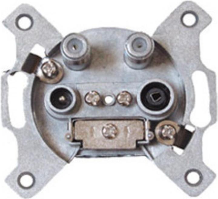 Actual product image Shiverpeaks S/CONN maximum connectivity aerial socket, BK+2 SAT, stub return, 1 dB, 4-way (Plug socket)