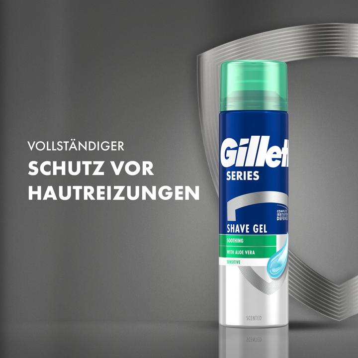 Actual product image Gillette Soothing shaving gel with aloe vera (400 ml)