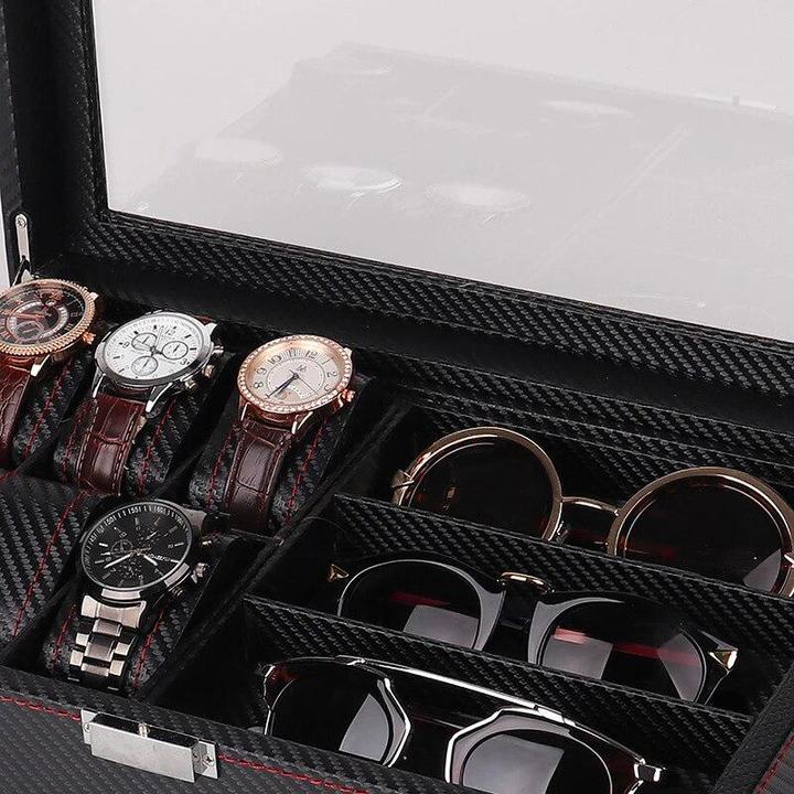 Actual product image JTI Watch box with compartments for sunglasses