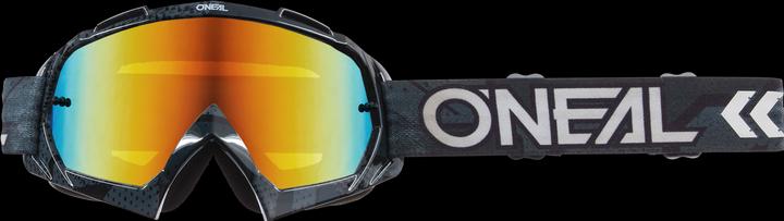Produktbild O Neal B-10 Goggle CAMO V.22 black/white - radium red (Black, Black White)