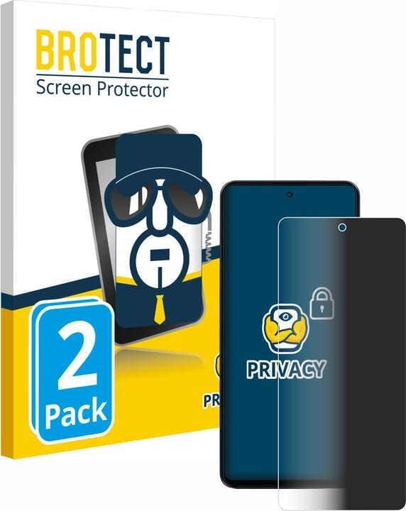Produktbild BROTECT Sichtschutzfolie Anti-Spy Privacy Folie Blaulicht-Schutz (2 Stück, Tecno Spark 8)
