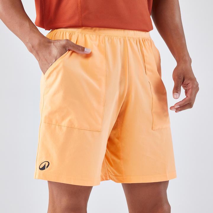 Actual product image Kuikma Herren Tennisshorts atmungsaktiv - Dry orange (S)