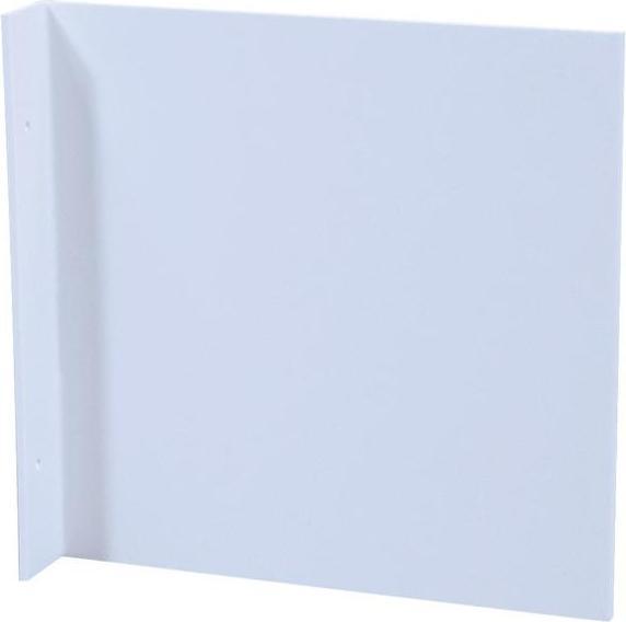 Produktbild HP Autozubehör Fahnenschild L148xB148 mm blanko weiss für Folienschilder Kunststoff